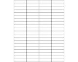PDC Chart Labels Laser Paper Portrait 2x1/2 White - 80 per Sheet, 100 Sheets per Pack | GLLS122