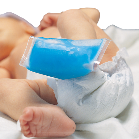 DEROYAL INFANT HEEL WARMER (PACKAGING - CASE OF 100)