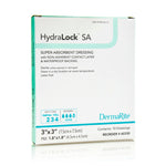 HydraLock SA Super-Absorbent Wound Dressing with Non-Adherent Contact Surface and Waterproof Backing (Option 6" x 10")