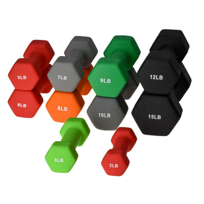 Neoprene Dumbbell Set, 1-10lb - (Packaging - Each of 1)