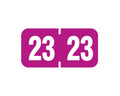 Jeter® Compatible Color Code Label Year "23", 1-1/2" x 3/4", Purple, Mylar, 500 Per Roll | JE-23
