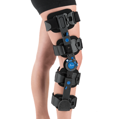 DEROYAL WARRIOR® RECOVERY POST-OPERATIVE KNEE BRACE (SIZE - UNIVERSAL) (LENGTH ADJUSTMENT - 18” - 29”)