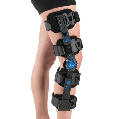 DEROYAL WARRIOR® RECOVERY POST-OPERATIVE KNEE BRACE (SIZE - UNIVERSAL) (LENGTH ADJUSTMENT - 18” - 29”)