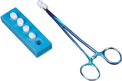 DEROYAL KITTNER (BLUNT) DISSECTOR 9/16" x ¼” in Foam Holder (PACKAGING - 5/PACK, 50 PACKS/CASE)