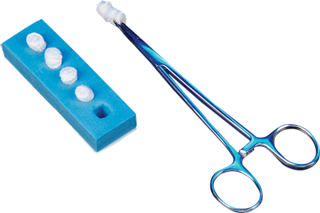 DEROYAL KITTNER (BLUNT) DISSECTOR 9/16" x ¼” in Foam Holder (PACKAGING - 5/PACK, 50 PACKS/CASE)