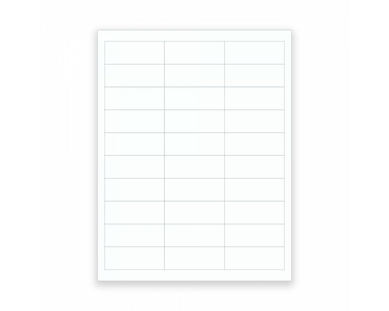 PDC Laser Cryo Label 2-5/8" x 1", 30 per Sheet, 100 Sheets per Box | LASCR1