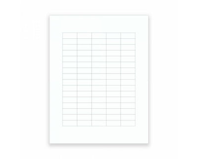 PDC Laser Cryo Label 1-1/4" x 1/2", 80 per Sheet, 100 Sheets per Box | LASCR3