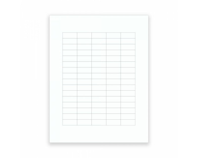 PDC Laser Cryo Label 1-1/4" x 1/2", 80 per Sheet, 100 Sheets per Box | LASCR3