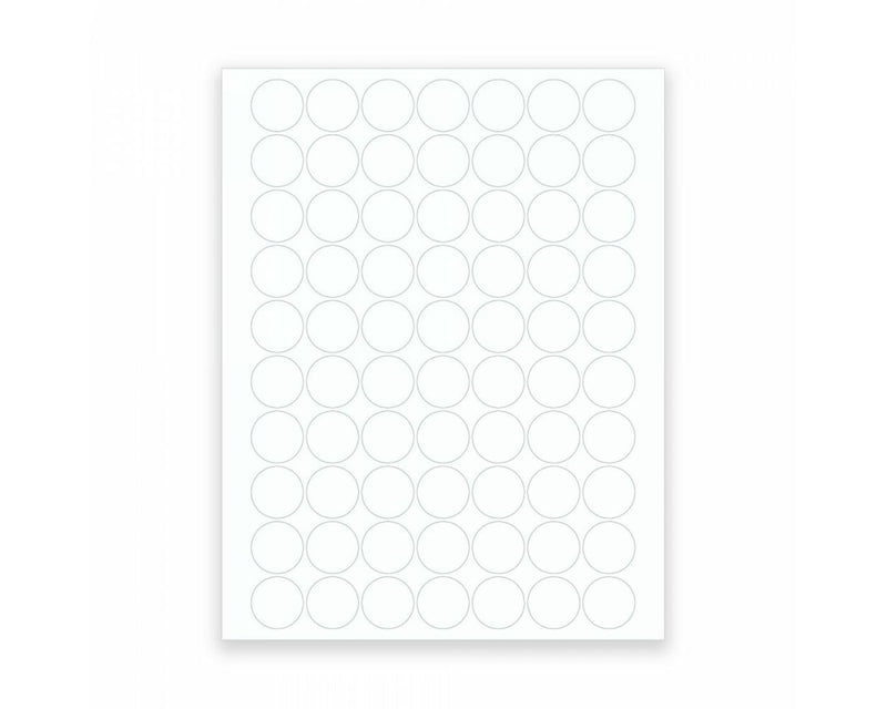 PDC Laser Cryo Label 1" Circle 70 per Sheet, 100 Sheets per Box | LASCR4