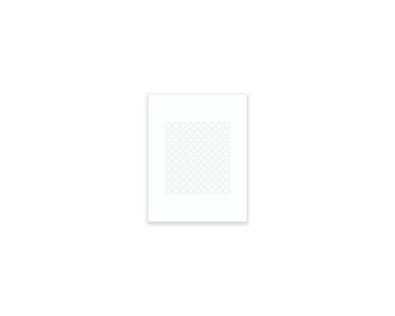 PDC Laser Cryo Label 1/2" Circle 90 per Sheet, 100 Sheets per Box | LASCR5