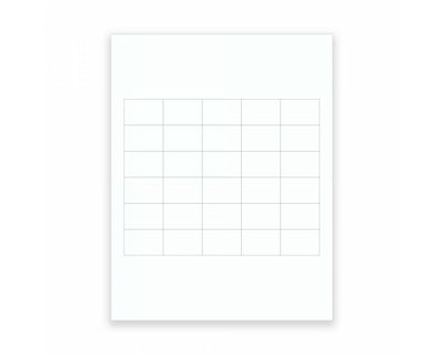 PDC Laser Cryo Label 1-1/2" x 1", 30 per Sheet, 100 Sheets per Box | LASCR7