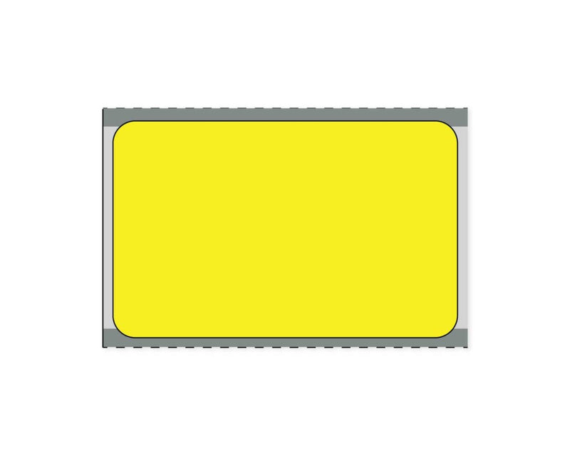 PDC Label Direct Thermal Paper Permanent 3/4" Core 2"x1 1/4" Yellow 280 per Roll, 36 Rolls per Case | LDQLPY320