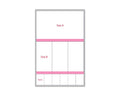 PDC Label Meditech Direct Thermal Paper Permanent 3" Core 3 3/8"x5 1/4" White with Pink 1000 per Roll | LDWHG01