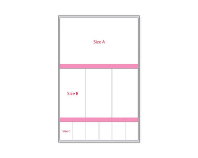 PDC Label Meditech Direct Thermal Paper Permanent 3" Core 3 3/8"x5 1/4" White with Pink 1000 per Roll | LDWHG01