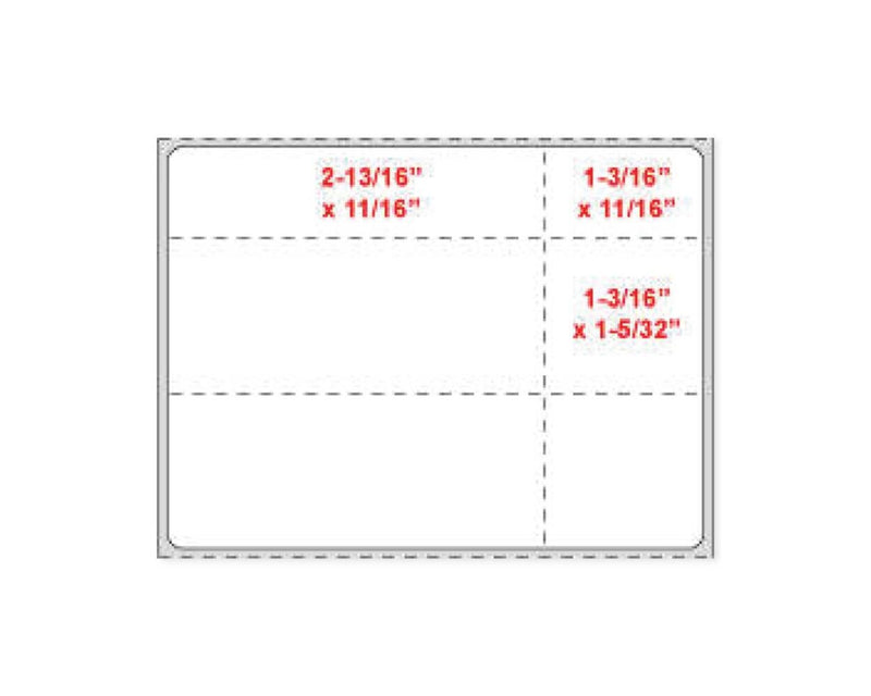 PDC Label Direct Thermal Paper Permanent 3" Core 4"x3 White 2000 per Roll | LDWHP090