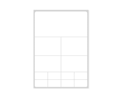 PDC Label SMS Direct Thermal Paper Permanent 3" Core 4-1/4" X 6" White 1000 per Roll, 2 Rolls per Case | LDWHP12