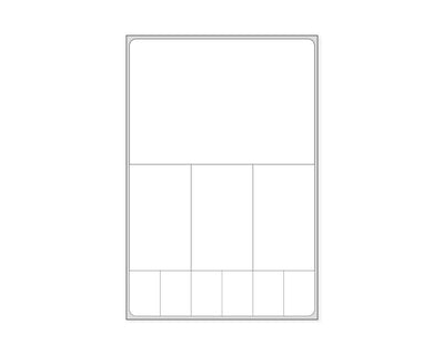 PDC Label Meditech Direct Thermal IR Paper Permanent 3" Core 3 3/8"x5 1/4" White 1000 per Roll, 2 Rolls per Case | LDWHP123