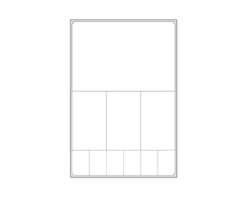 PDC Label Meditech Direct Thermal IR Paper Permanent 3" Core 3 3/8"x5 1/4" White 1000 per Roll, 2 Rolls per Case | LDWHP123