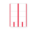 PDC Label SMS Direct Thermal Paper Permanent 3" Core 4-1/4" X 6" White with Red 1000 per Roll, 2 Rolls per Case | LDWHP12R