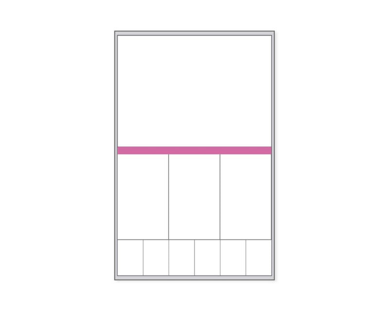 PDC Label Meditech Direct Thermal Paper Permanent 3" Core 3 3/8"x5 1/4" Purple 1000 per Roll, 2 Rolls per Case | LDWHP154