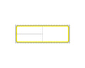 PDC Label Meditech Direct Thermal Paper Permanent 1" Core 4"x1 1/4" White with Yellow 1000 per Roll, 8 Rolls per Case | LDWHP158