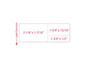 PDC Label Direct Thermal Paper Permanent 3" Core 4"x1 7/16" White 3500 per Roll | LDWHP290