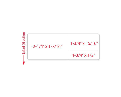 PDC Label Direct Thermal Paper Permanent 3" Core 4"x1 7/16" White 3500 per Roll | LDWHP290