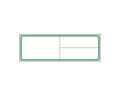 PDC Label Meditech Direct Thermal Paper Permanent 1" Core 4"x1-1/4" White with Green 1000 per Roll, 8 Rolls per Case | LDWHP60