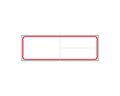 PDC Label Meditech Direct Thermal Paper Permanent 1" Core 4"x1 1/4" White with Red 1000 per Roll, 8 Rolls per Case | LDWHP63