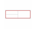 PDC Label Meditech Direct Thermal Paper Permanent 3" Core 4"x1 1/4" White with Red 3600 per Roll | LDWHP67