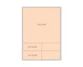 PDC Label Direct Thermal Paper Permanent 1" Core 4"x5 1/2" Orange 500 per Roll | LDWHP765