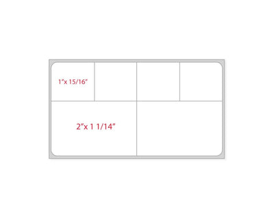PDC Label Meditech Direct Thermal Paper Permanent 3" Core 3 3/8"x5 1/4" White 1000 per Roll, 2 Rolls per Case | LDWHP125