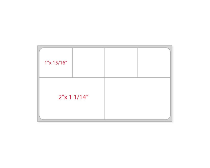 PDC Label Meditech Direct Thermal Paper Permanent 3" Core 3 3/8"x5 1/4" White 1000 per Roll, 2 Rolls per Case | LDWHP125