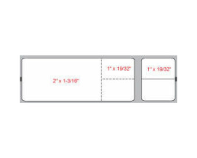 PDC Label Misys/Sunquest Direct Thermal Paper Permanent 1 1/2" Core 4 1/8"x1 3/16" White 1200 per Roll, 8 Rolls per Case | LDWHP97