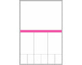 PDC Label Meditech Direct Thermal Paper Permanent 1" Core 3 3/8"x5 1/4" White with Pink 500 per Roll | LMED52