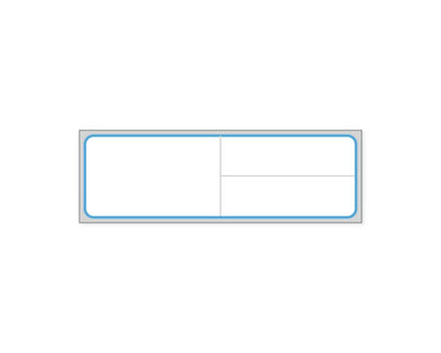 PDC Label Meditech Direct Thermal IR Paper Permanent 3" Core 4"x1 1/4" White with Blue 3600 per Roll | LMEDB51