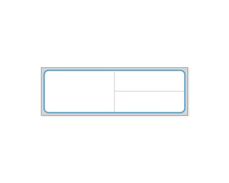PDC Label Meditech Direct Thermal IR Paper Permanent 3" Core 4"x1 1/4" White with Blue 3600 per Roll | LMEDB51