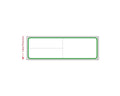 PDC Label Meditech Direct Thermal IR Paper Permanent 1" Core 4"x1 1/4" White with Green 1000 per Roll, 8 Rolls per Case | LMEDG10