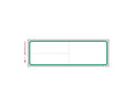 PDC Label Meditech Direct Thermal Paper Permanent 3" Core 4"x1 1/4" White with Green 3600 per Roll | LMEDG91