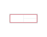 PDC Label Meditech Direct Thermal IR Paper Permanent 3" Core 4"x1 1/4" White with Red 3600 per Roll | LMEDR91