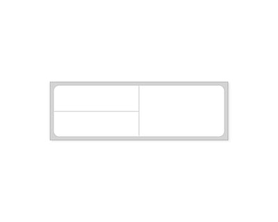 PDC Label Meditech Direct Thermal IR Paper Permanent 1" Core 4"x1 1/4" White 1000 per Roll, 8 Rolls per Case | LMEDW10