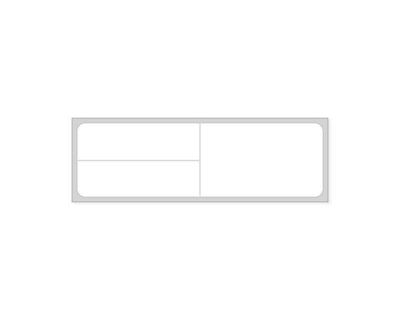PDC Label Meditech Direct Thermal IR Paper Permanent 1" Core 4"x1 1/4" White 1000 per Roll, 8 Rolls per Case | LMEDW10