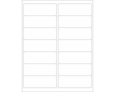 PDC Chart Labels Laser Portrait 4x1 4/9 White - 14 per Sheet, 100 Sheets per Pack | LS174