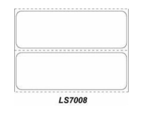 PDC Chart Labels Thermal 3x1 1" White - 700 per Roll, 8 Rolls per Case | LS7008