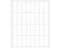 PDC Chart Labels Laser Landscape, Premium 2 5/8"x1 White - 32 Labels per Sheet, 4 Pks of 250 Sheets per Case | LSAX1258A