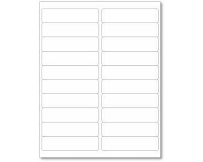 PDC Chart Labels Laser Portrait 4x1 White - 20 Labels per Sheet, 4 Pks of 250 Sheets per Case | LSB14