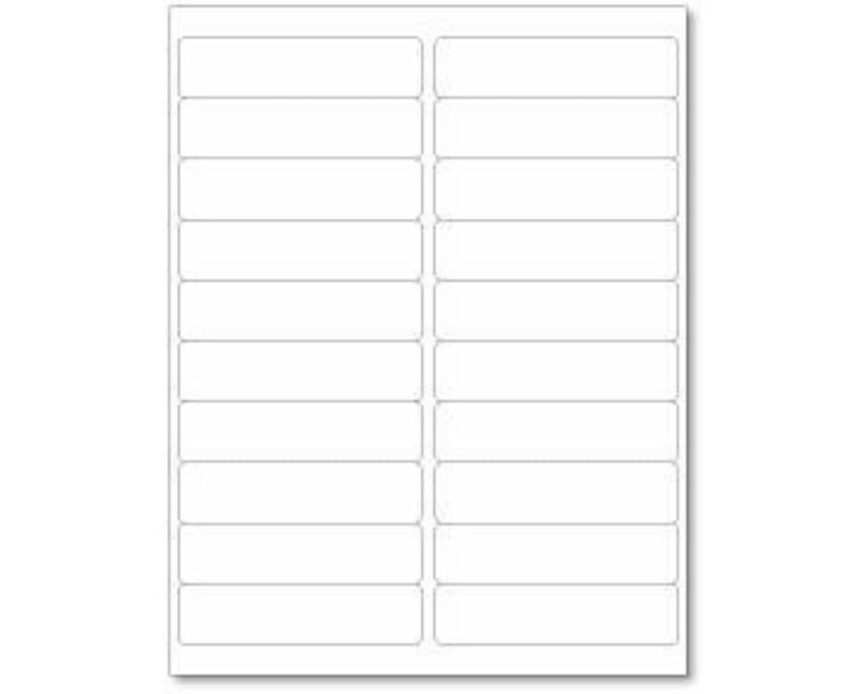 PDC Chart Labels Laser Portrait 4x1 White - 20 Labels per Sheet, 4 Pks of 250 Sheets per Case | LSB14