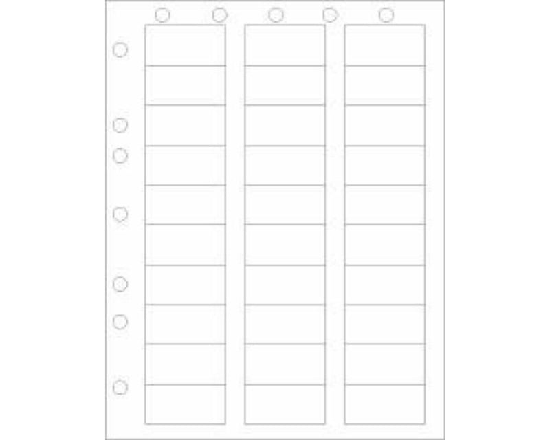 PDC Chart Labels Laser Portrait with Holes 2x1 White - 30 Labels per Sheet, 4 Pks of 250 Sheets per Case | LSB15