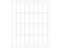 PDC Chart Labels Laser Landscape 2 1/2x1 White - 28 Labels per Sheet, 4 Pks of 250 Sheets per Case | LSEMAR1