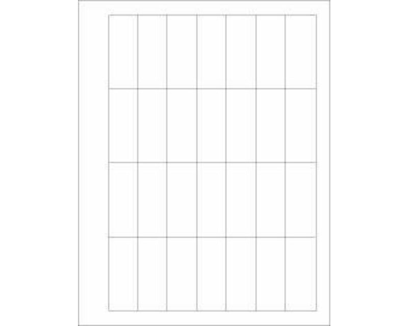 PDC Chart Labels Laser Landscape 2 1/2x1 White - 28 Labels per Sheet, 4 Pks of 250 Sheets per Case | LSEMAR1